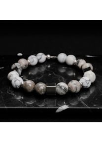 Holzkern Armbänder Herren Jaspis und Howlith
