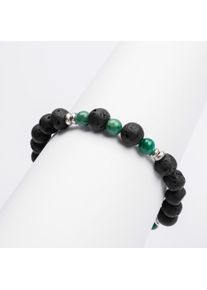 Holzkern Armbänder Herren Marmor und Lava