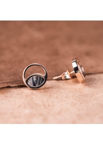 Holzkern Ohrringe Damen Rosé und Marmor