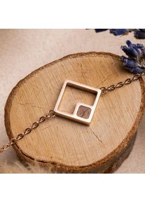 Holzkern Armbänder Damen Rosé und Walnuss