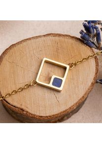 Holzkern Armbänder Damen Gold und Marmor