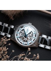 Holzkern Holzuhr Whitecourt (Ahorn/Silber), Herren, Naturholz