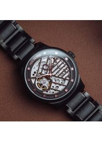 Holzkern Holzuhr Lindeman (Ahorn/Schwarz), Unisex, Naturholz