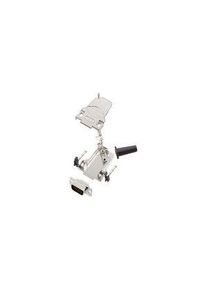 Encitech Connectors DE-15 Plug HD D-Sub Connector Kit, Zinc Backshell - 6355-0064-01