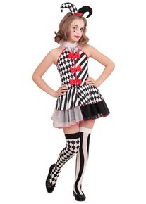 Widmann Harlekin Jolly Lolly Mädchen Kostüm