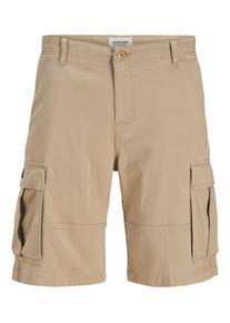 JACK & JONES, Hommes Pantalon cargo 'JPSTCole JJJonnie', beige foncé