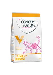 3kg Veterinary Diet Urinary Concept for Life Trockenfutter für Katzen