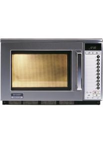 Nordcap SHARP Profi-Mikrowelle-2100 W mit elektronische Bedienung und LCD-Anzeige, Gastronomie-Bedarf