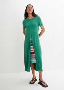 Jerseykleid aus softem Viskose-Mix in grün, Grösse 40/42 (M), bonprix