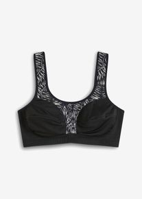 Sport BH mit leichtem Halt in schwarz, Grösse 90C, bonprix