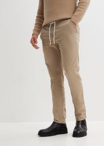 Slim Fit Stretch-Schlupfhose Straight in grün, Grösse 60, 98% Baumwolle, bonprix