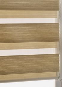 Jacquard Doppelrollo mit leichtem Glanz in beige | 130x45 cm | bonprix