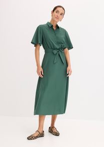 Blusenkleid in grün, Grösse 54, bonprix