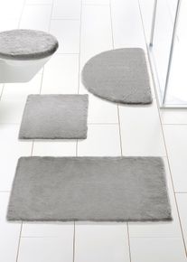 Badematte in besonders weicher Qualität in silber, 5 (Badematte rund: Ø 75 cm), bonprix