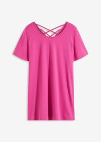 Nachthemd mit Rückenausschnitt in pink, Grösse 40/42 (M), 100% Baumwolle, bonprix