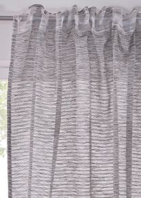 Gardine mit Streifen (1er Pack) in schwarz, 145x140 cm, bonprix