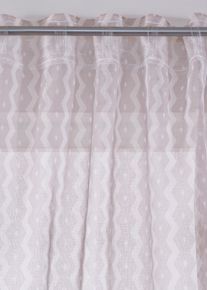 Gardine mit recyceltem Polyester und Druck (1er Pack) in beige, 175x135 cm, bonprix