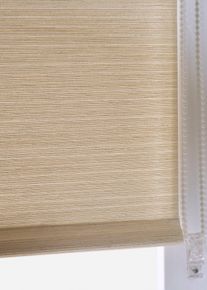 Sichtschutzrollo mit Glanzstruktur in beige | 150x45 cm | bonprix