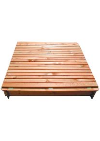 Promadino Sandkasten »Donald«, BxLxH: 120x120x24 cm braun