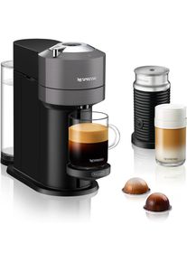 Nespresso Kapselmaschine »Vertuo Next Bundle ENV 120.GYAE von DeLonghi, Dark Grey«, inkl. Aeroccino Milchaufschäumer im Wert von 75, - UVP grau...