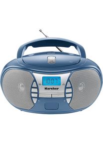 K&auml;rcher KARCHER Boombox &raquo;RR 5025&laquo;, (FM-Tuner-UKW mit RDS 2, 2 W) blau LCD mit Hintergrundbeleuchtung