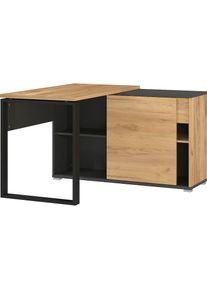 Germania Schreibtisch »Fintona«, mit integriertem Sideboard braun Graphit/Navarra-Eiche-Nachbildung + Graphit/Navarra-Eiche-Nachbildung