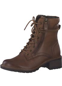 Tamaris COMFORT Schnürstiefelette, mit gepolstertem Schaftrand, in Schuhweite G (weit) braun 36 Klassische Stiefelette in komfortabler Schuhweite