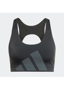 adidas Performance, Femmes Soutien-gorge de sport 'Powerimpact', gris / noir