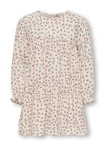 Only Mini, Filles Robe 'KMGThyra', cr&egrave;me / vert fonc&eacute; / rose / rouge