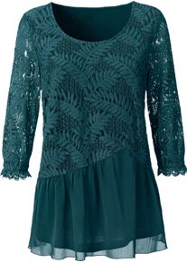 Damen Chiffonbluse petrol
