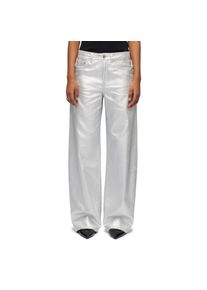 Drykorn MEDLEY Mid-Waist Jeans in Silber Denim in silber, Größe 27x34