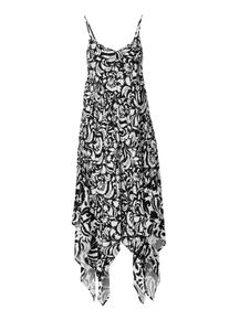 Koroshi Sommerkleid Damen Gr&ouml;&szlig;e 36 schwarz / wei&szlig; Winterkleid