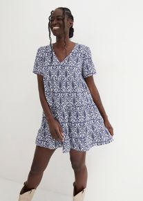 Minikleid in blau, Grösse 42, bonprix