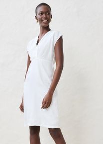 Etuikleid aus reinem Leinen in weiss, Gr&ouml;sse 46, bonprix