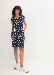 Shirtkleid in blau, Grösse 40/42 (M), 95% Baumwolle, bonprix