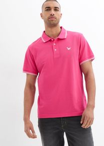 Piqué-Poloshirt aus reiner Bio-Baumwolle in pink, Grösse 60/62 (XXL), 100% Baumwolle, bonprix