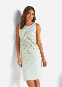 Etuikleid bedruckt in gr&uuml;n, Gr&ouml;sse 52, bonprix