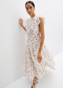 Maxikleid in beige, Grösse 40, 100% Baumwolle, bonprix
