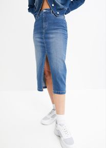 Jeansrock Mid Waist in blau, Grösse 38, bonprix
