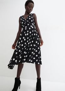 Shirtkleid mit Punkten in schwarz, Grösse 36/38 (S), bonprix