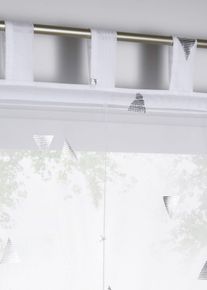 Raffrollo mit Glanzmuster in weiss, 140x60 cm, bonprix