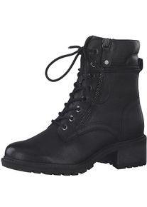 Tamaris COMFORT Schnürstiefelette, mit gepolstertem Schaftrand, in Schuhweite G (weit) schwarz 37 Klassische Stiefelette in komfortabler Schuhweite