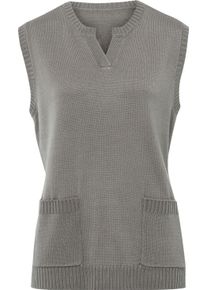 Damen Pullunder grau