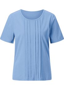 Damen Kurzarmshirt himmelblau