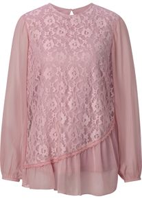 Damen Spitzenbluse mauve