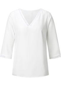 Damen Spitzenbluse weiss