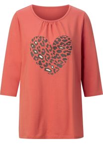 Damen Longshirt terra-schoko