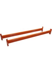 Longerons, 1 paire, orange RAL 2004, longueur 1825 mm, type de profil 100 / 50 x 1,5 mm Schulte