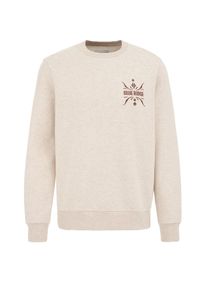 WE Fashion, Hommes Sweat-shirt, beige / marron