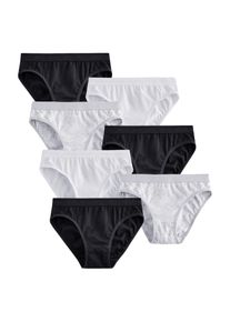 next Unterhose M&auml;dchen Gr&ouml;&szlig;e 116 graumeliert / schwarz / wei&szlig;